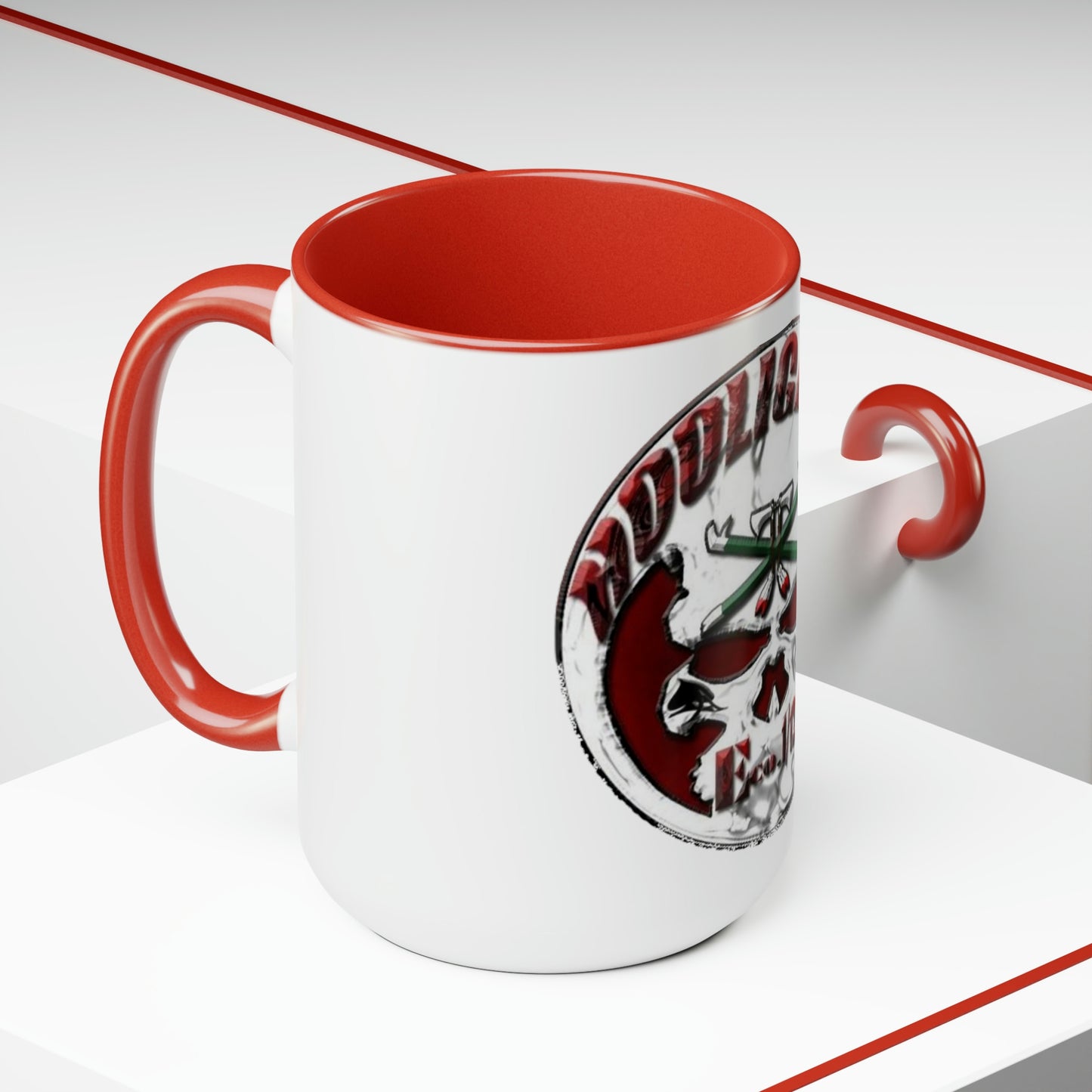 E Co. 1/125 INF Two-Tone Coffee Mugs, 15oz