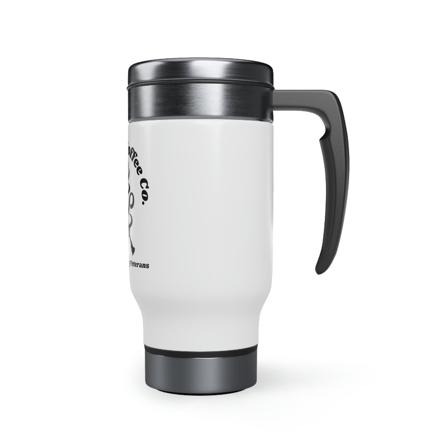 Hooligan Coffee Company Stainless Steel Travel Mug with Handle, 14oz