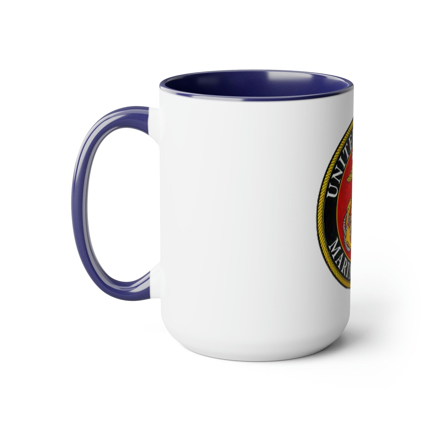 U.S. Marine Corp (Seal) Two-Tone Coffee Mugs, 15oz