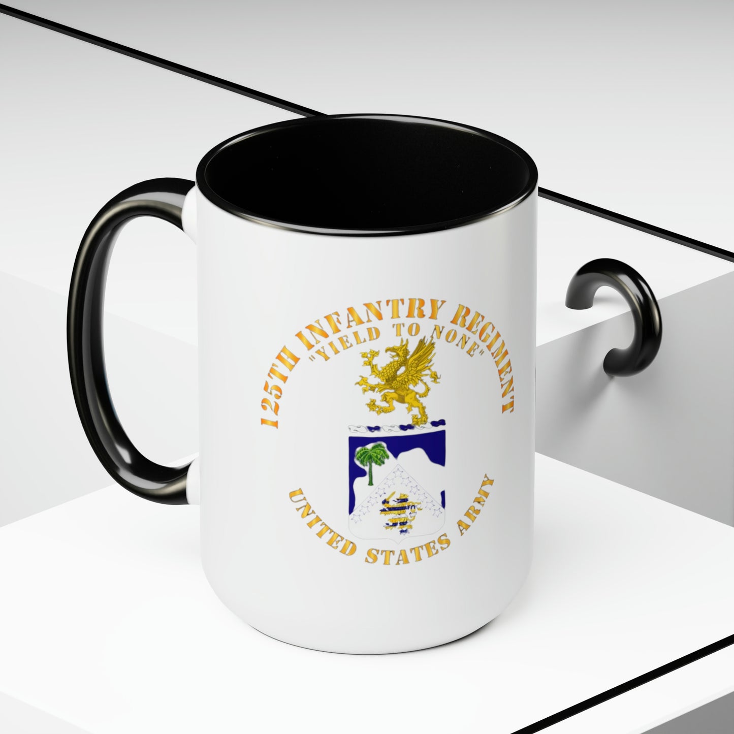 38th ID Cyclone Division Two-Tone Coffee Mugs, 15oz