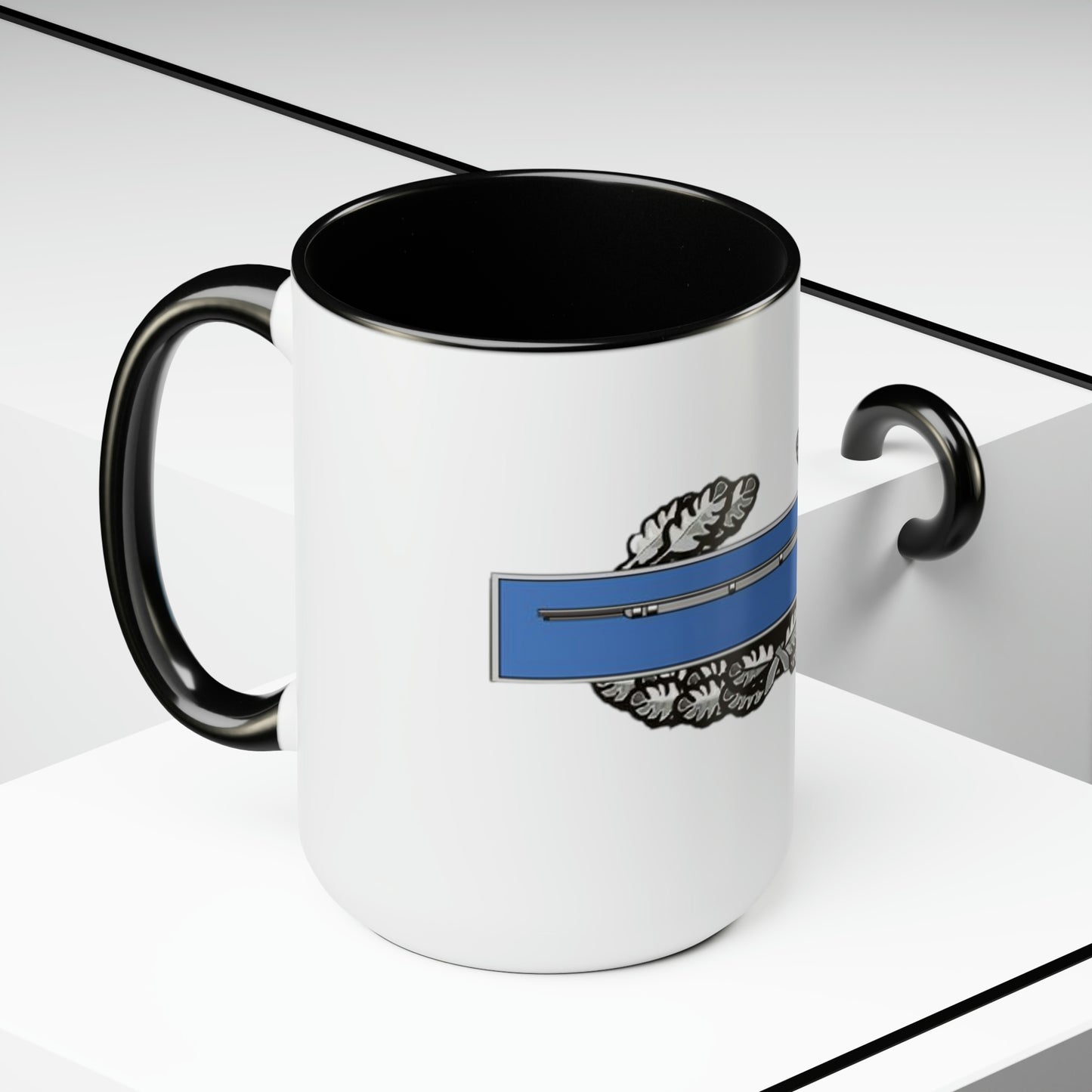 Combat Infantry Badge Two-Tone Coffee Mugs, 15oz