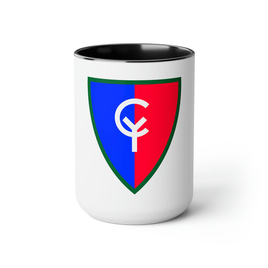 38th Infantry Division Two-Tone Coffee Mugs, 15oz