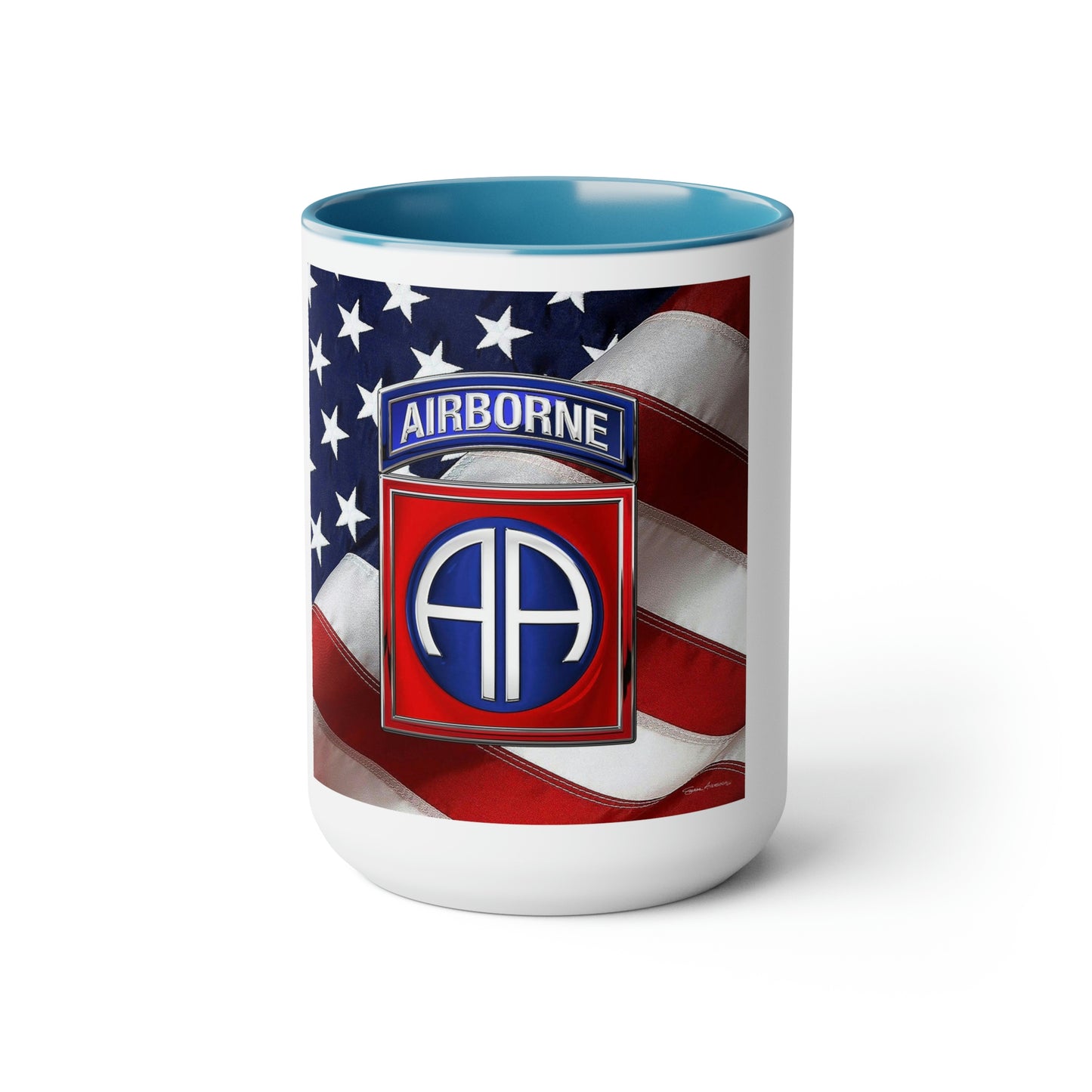 82nd Airborne Two-Tone Coffee Mugs, 15oz