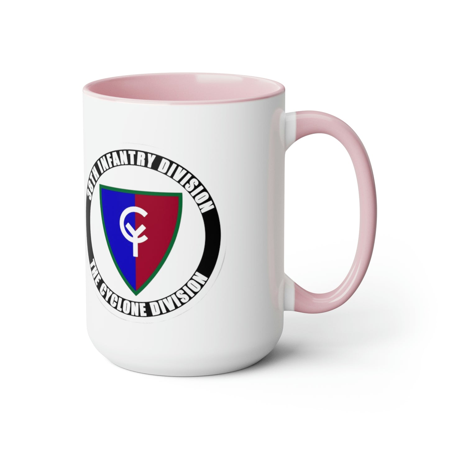 38th ID Cyclone Division Two-Tone Coffee Mugs, 15oz