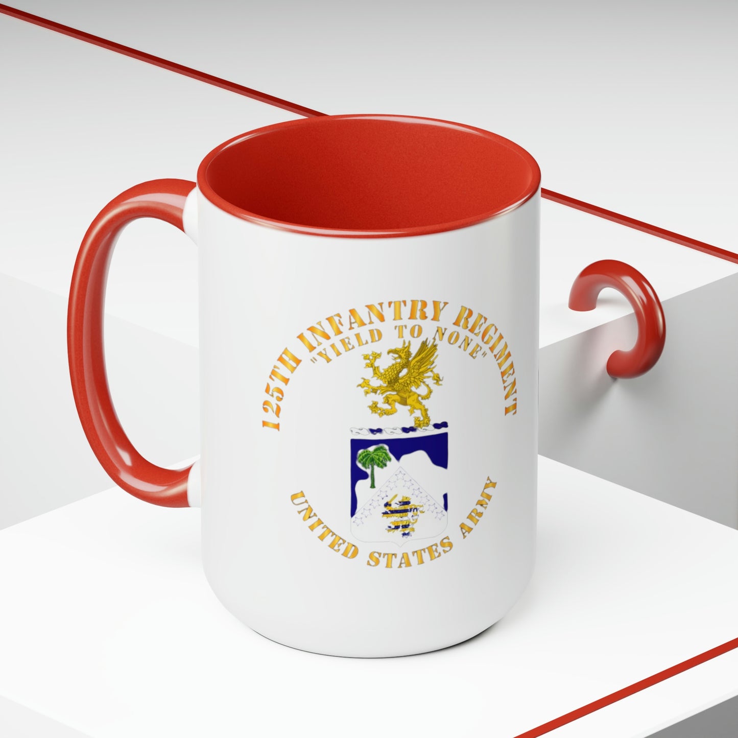 38th ID Cyclone Division Two-Tone Coffee Mugs, 15oz