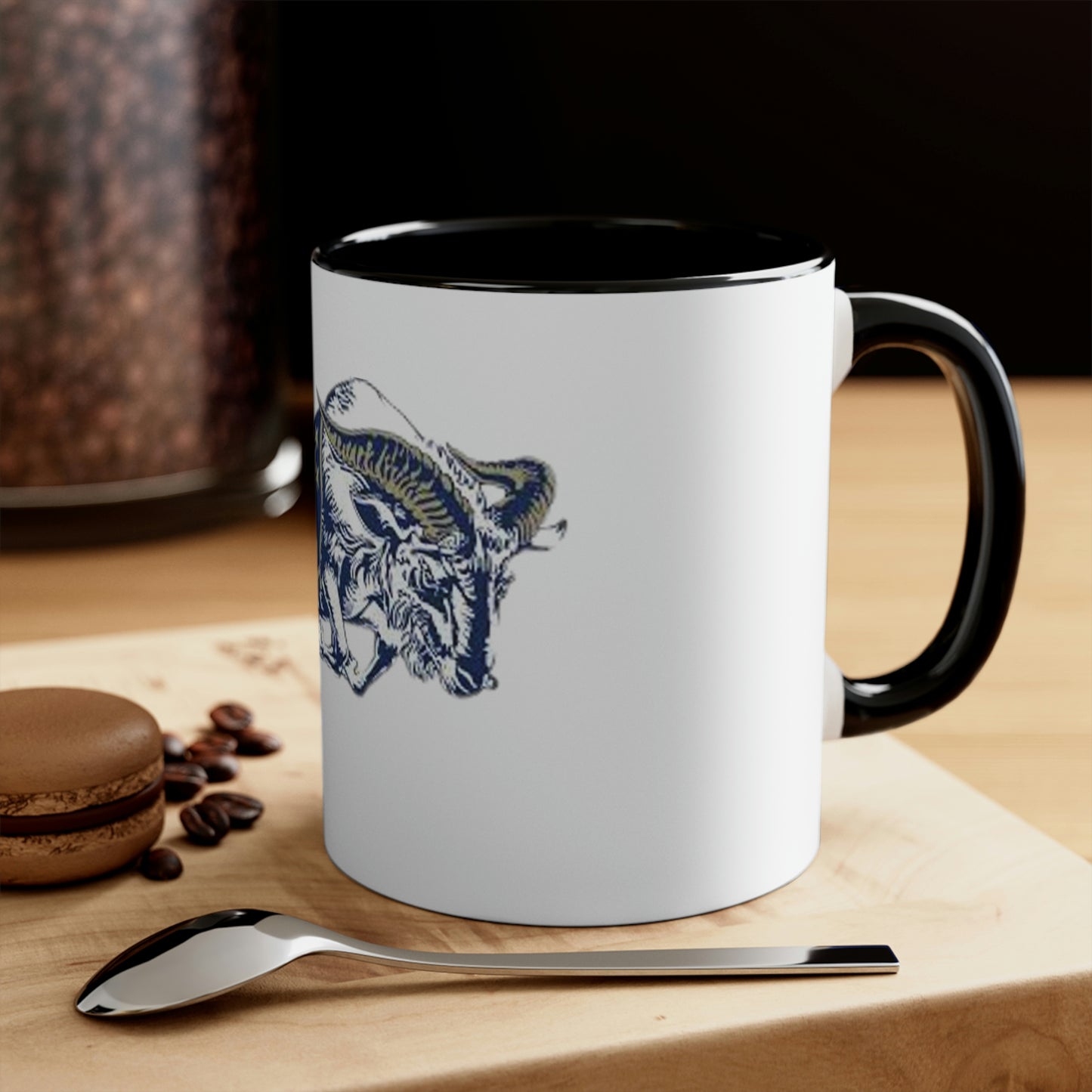 Navy Accent Coffee Mug, 11oz