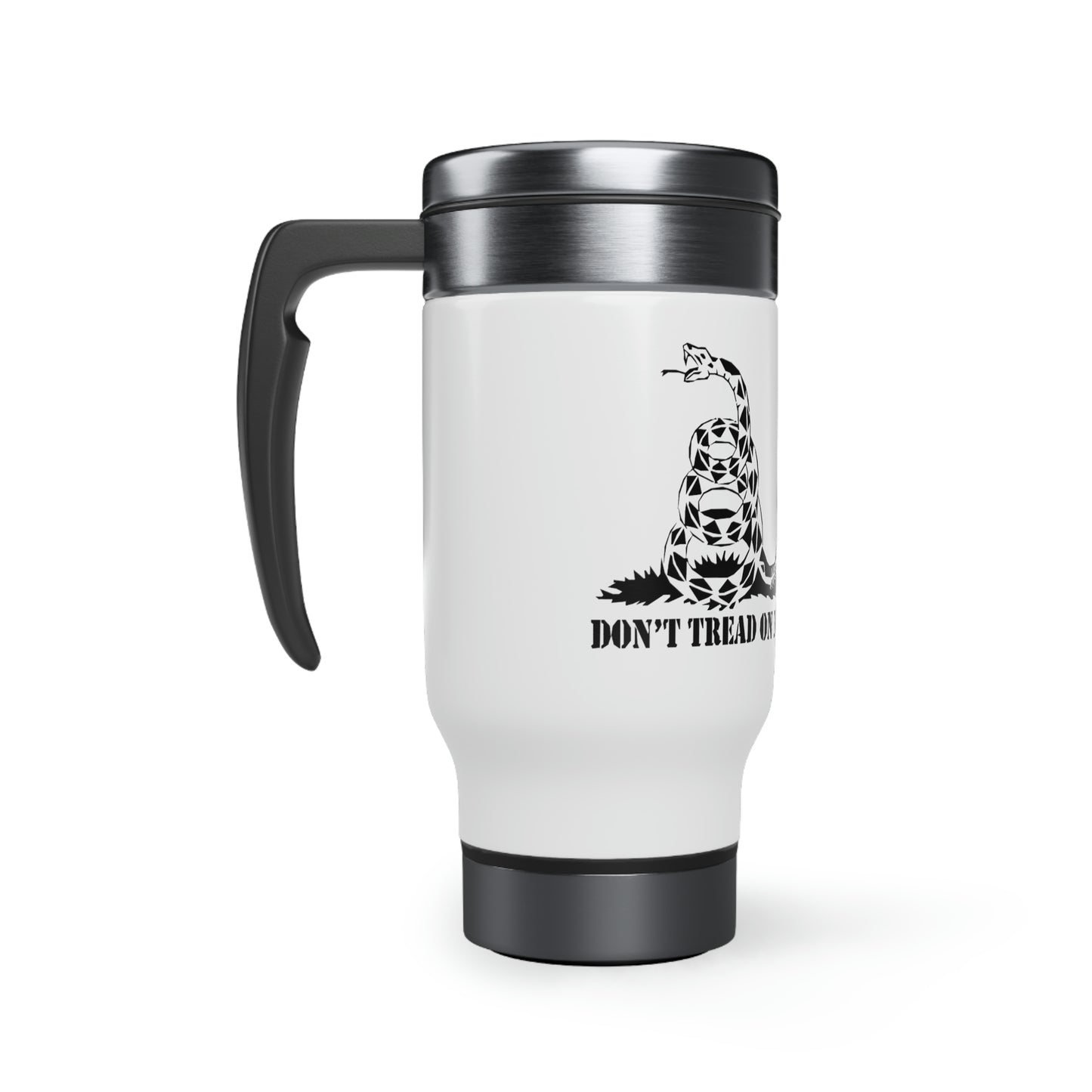 Don't Tread On Me / Punisher Stainless Steel Travel Mug with Handle, 14oz