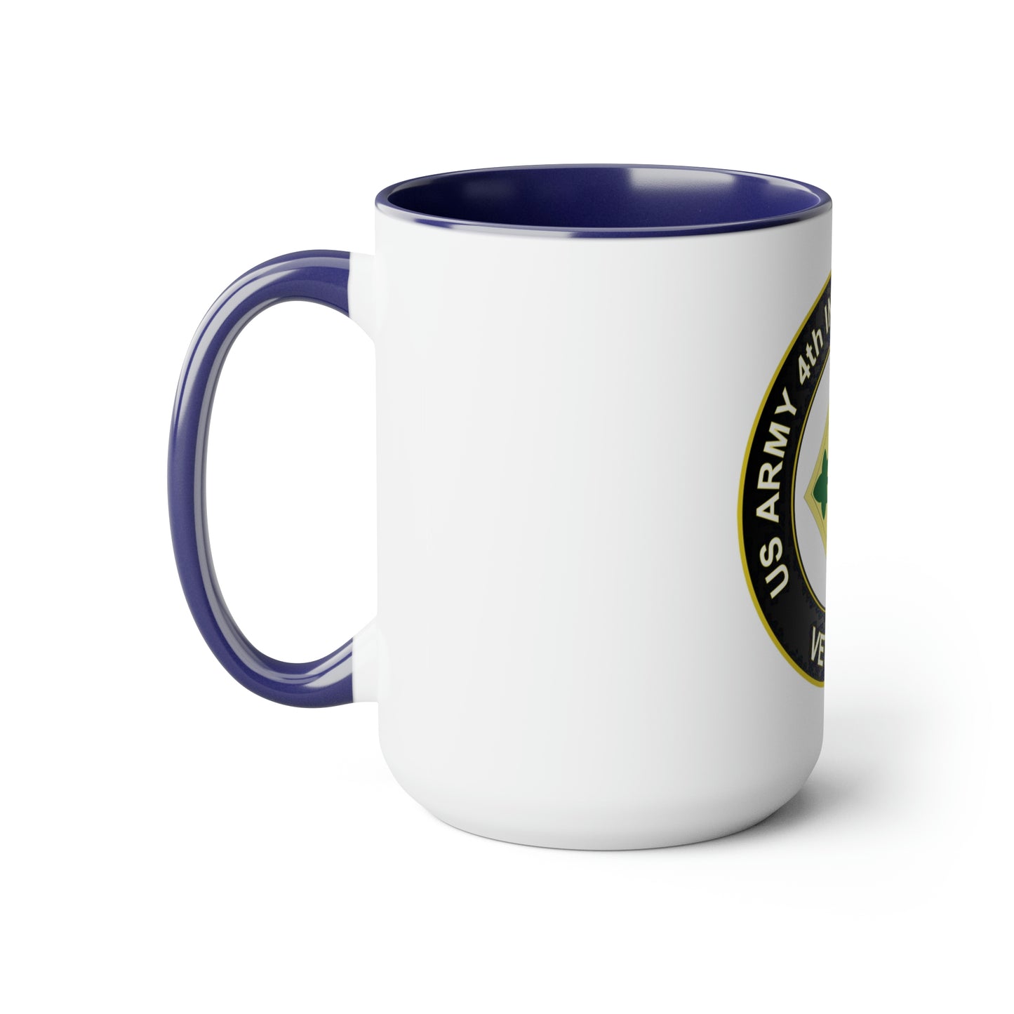 4th Infantry Division Two-Tone Coffee Mugs, 15oz