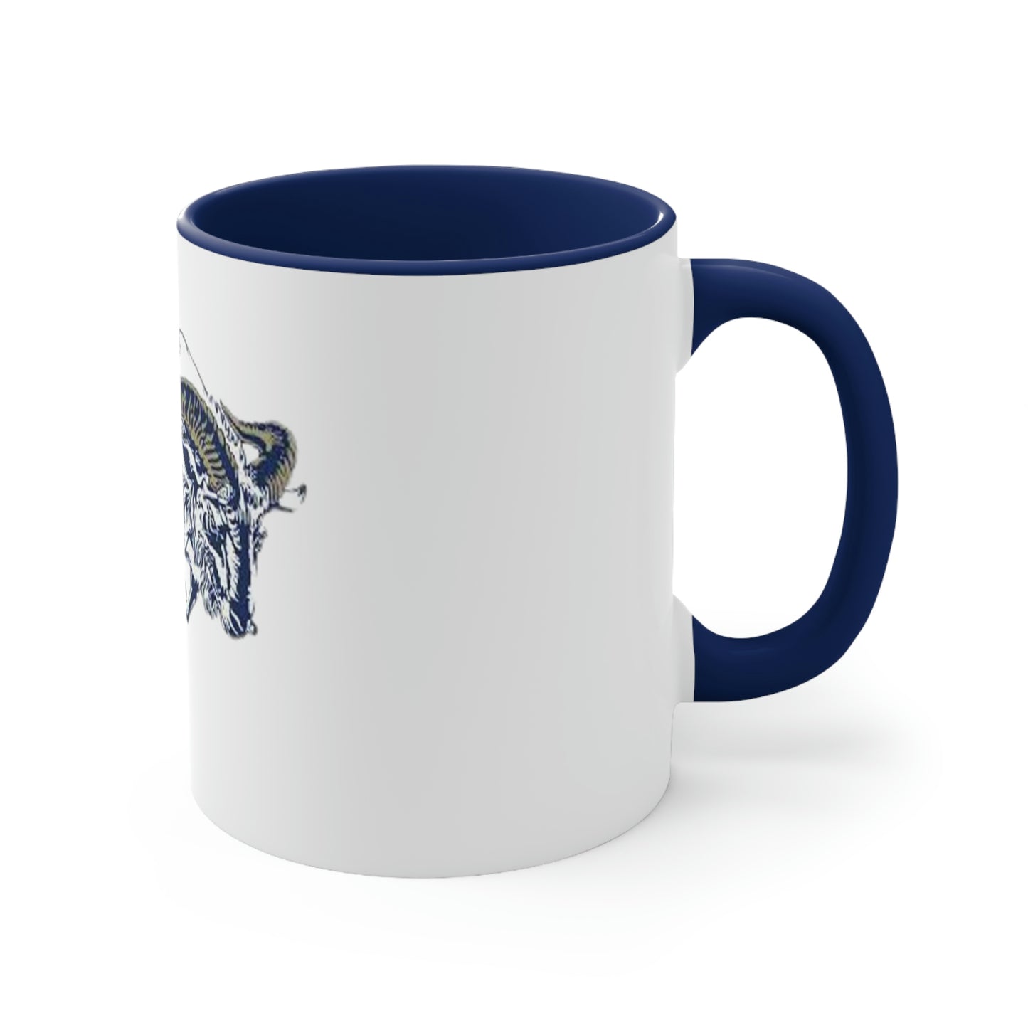 Navy Accent Coffee Mug, 11oz