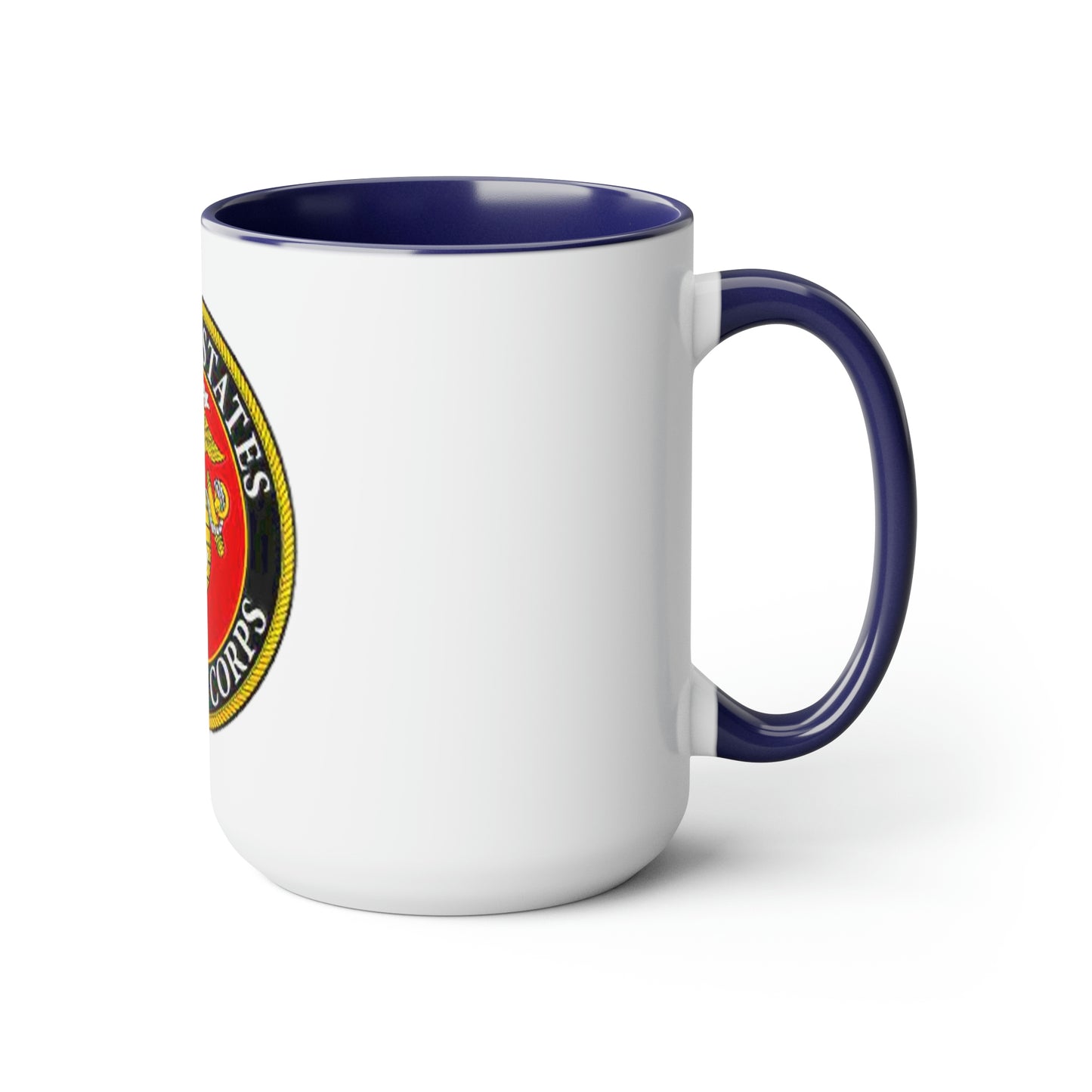 U.S. Marine Corp (Seal) Two-Tone Coffee Mugs, 15oz