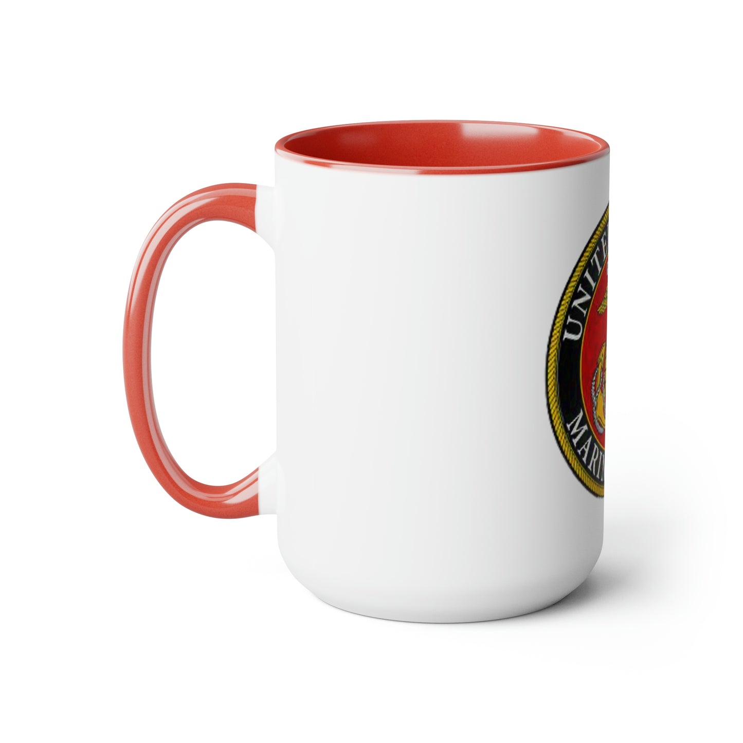 U.S. Marine Corp (Seal) Two-Tone Coffee Mugs, 15oz