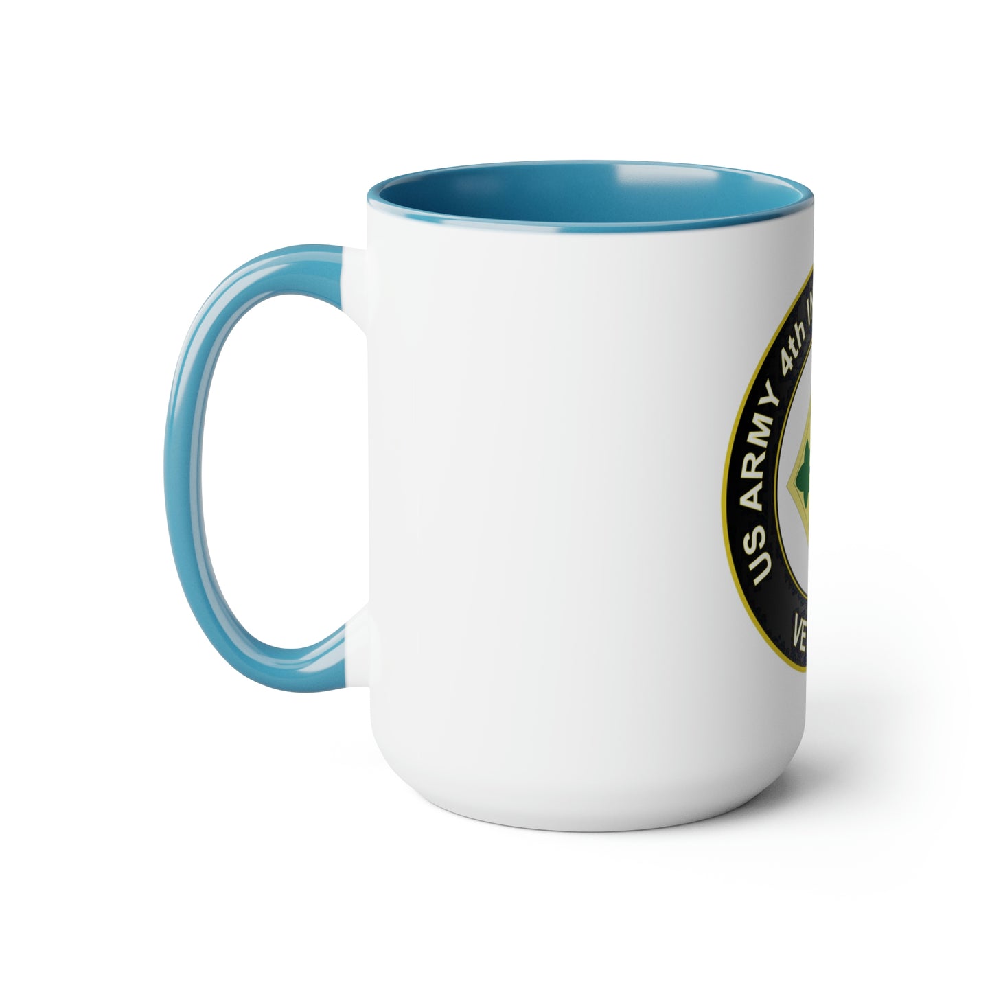 4th Infantry Division Two-Tone Coffee Mugs, 15oz