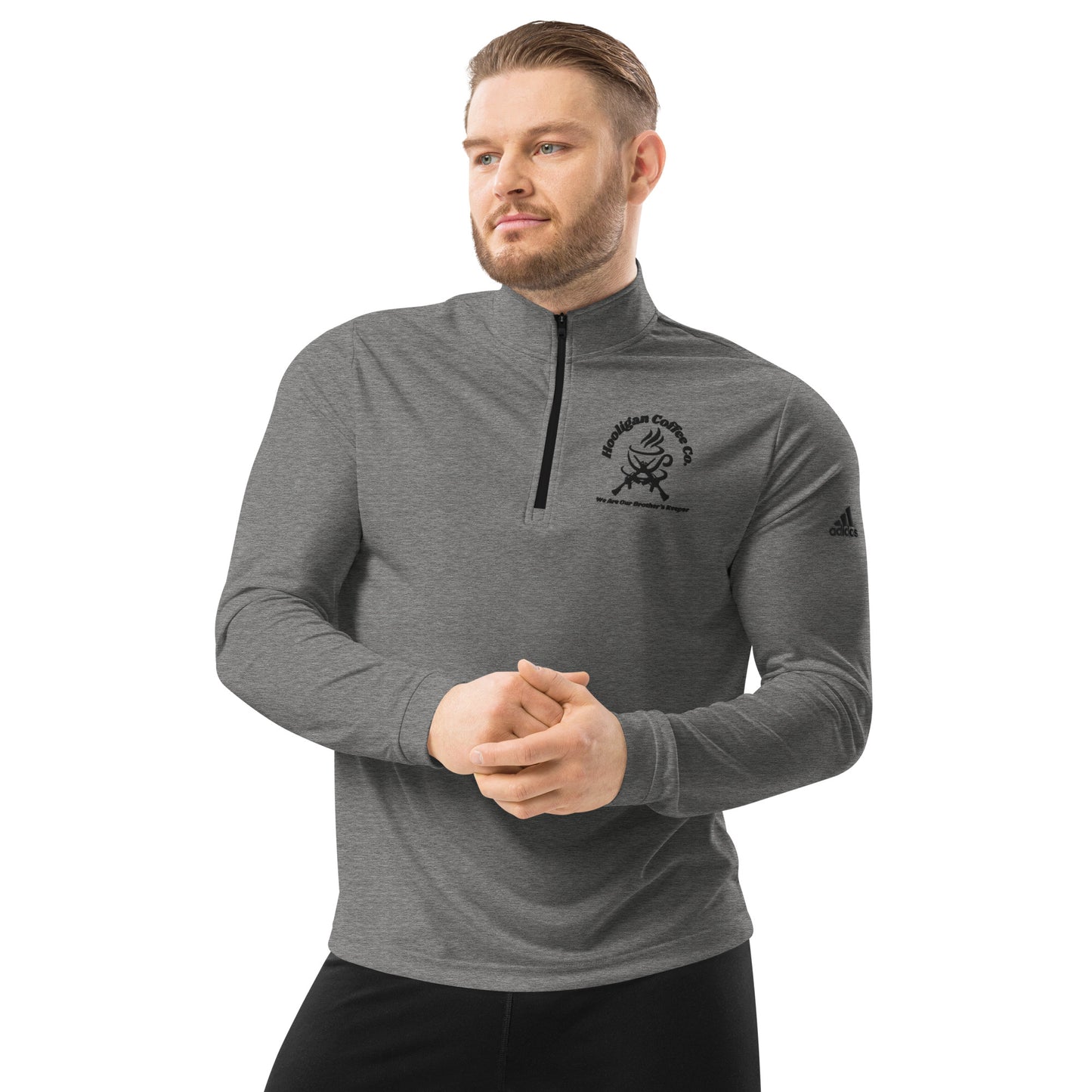 Adidas pullover best sale quarter zip