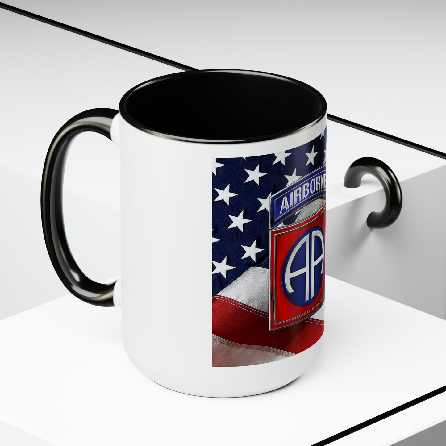 82nd Airborne Two-Tone Coffee Mugs, 15oz