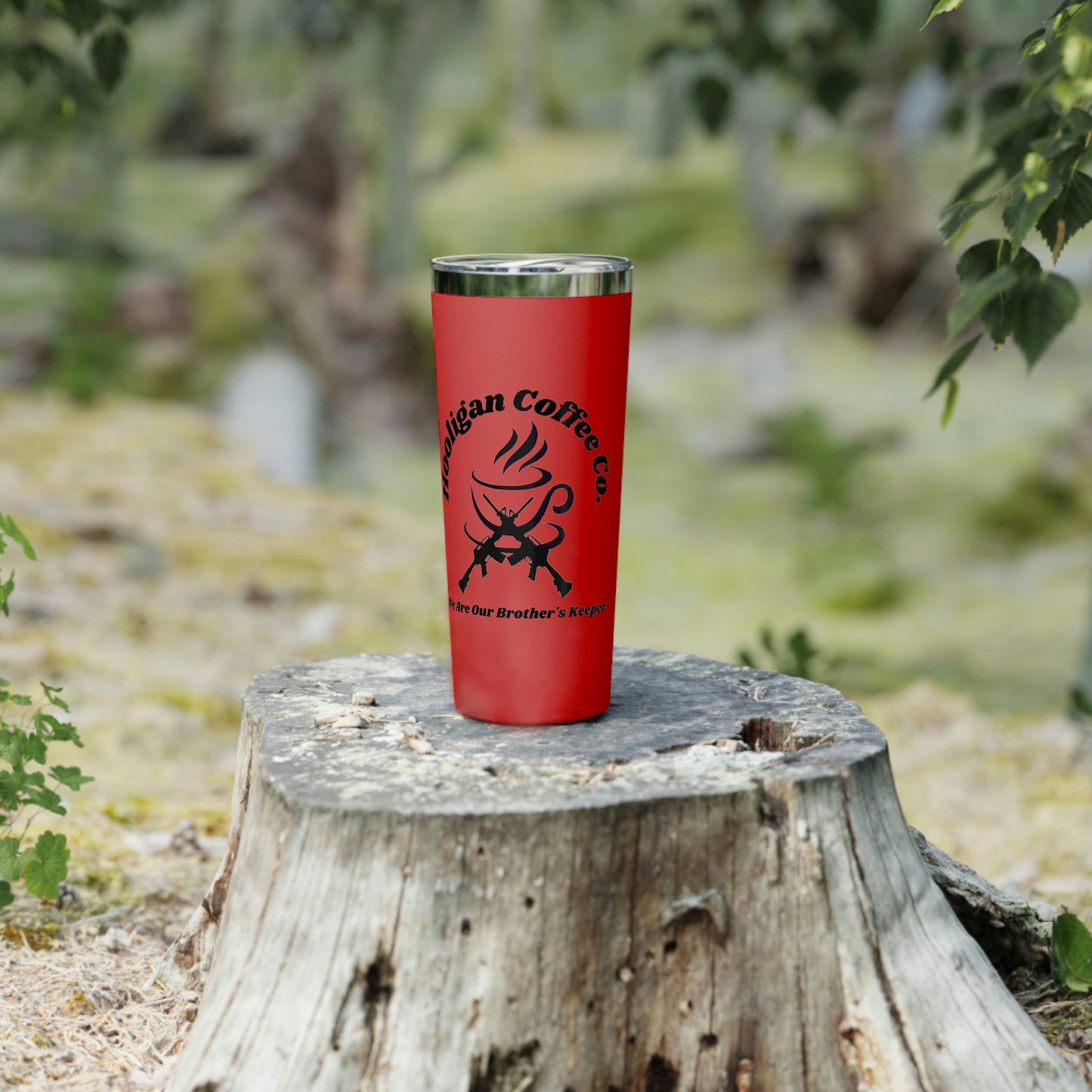 Hooligan Coffee Co. Tumbler, (We Are Our Brother's Keeper) 22oz