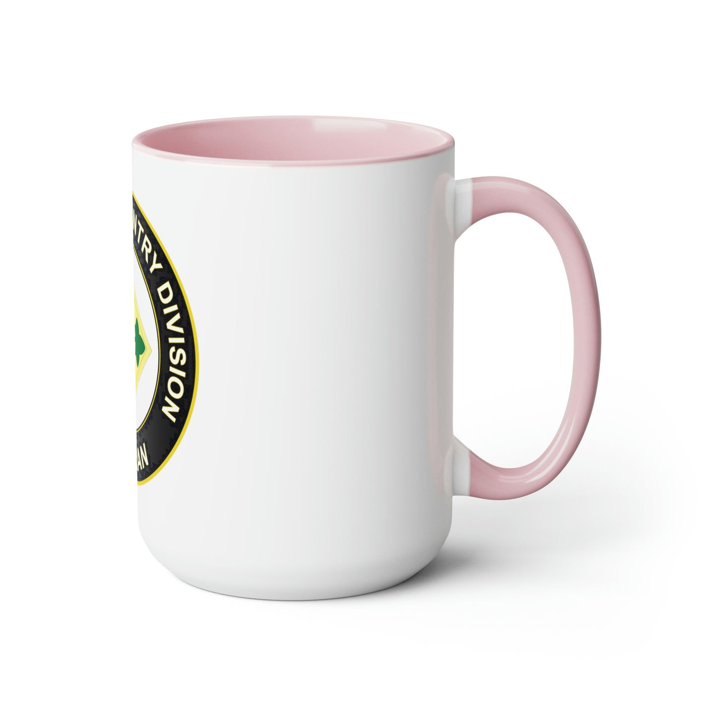 4th Infantry Division Two-Tone Coffee Mugs, 15oz