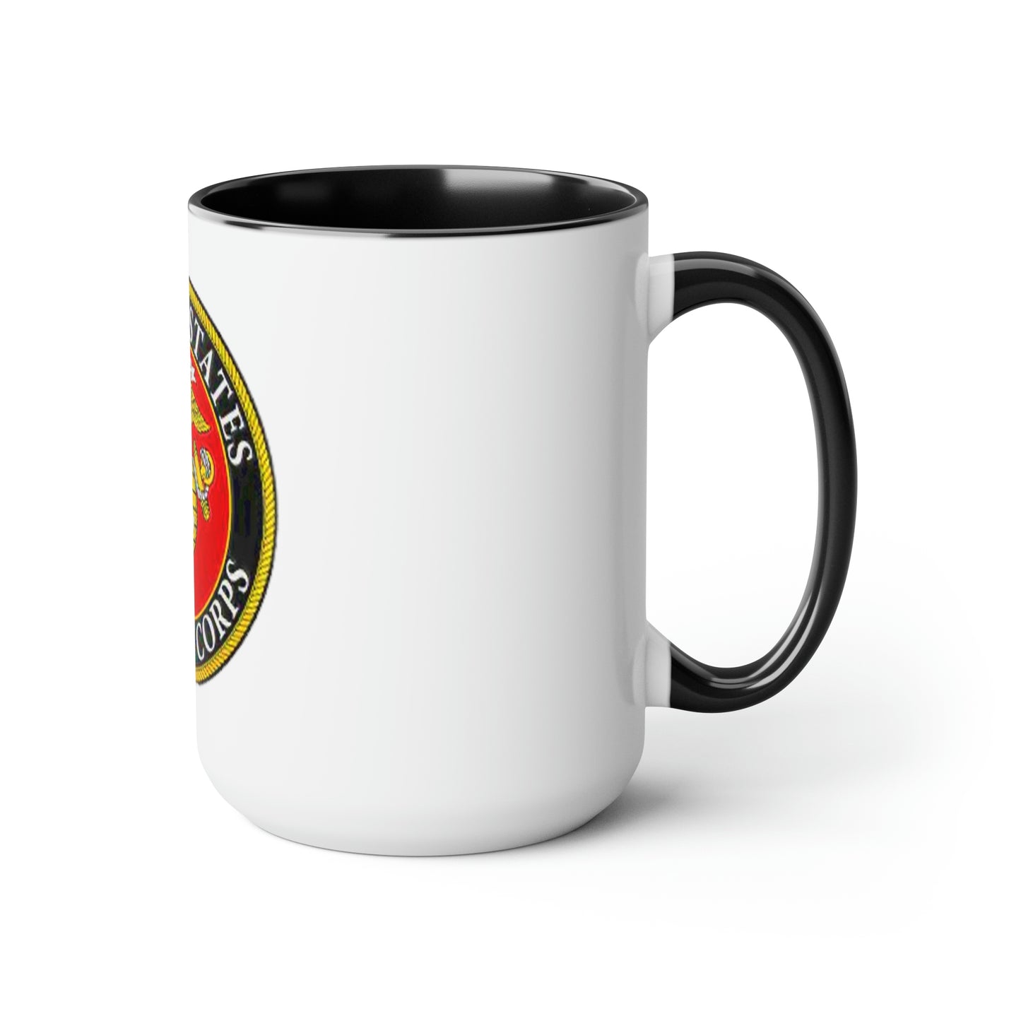 U.S. Marine Corp (Seal) Two-Tone Coffee Mugs, 15oz