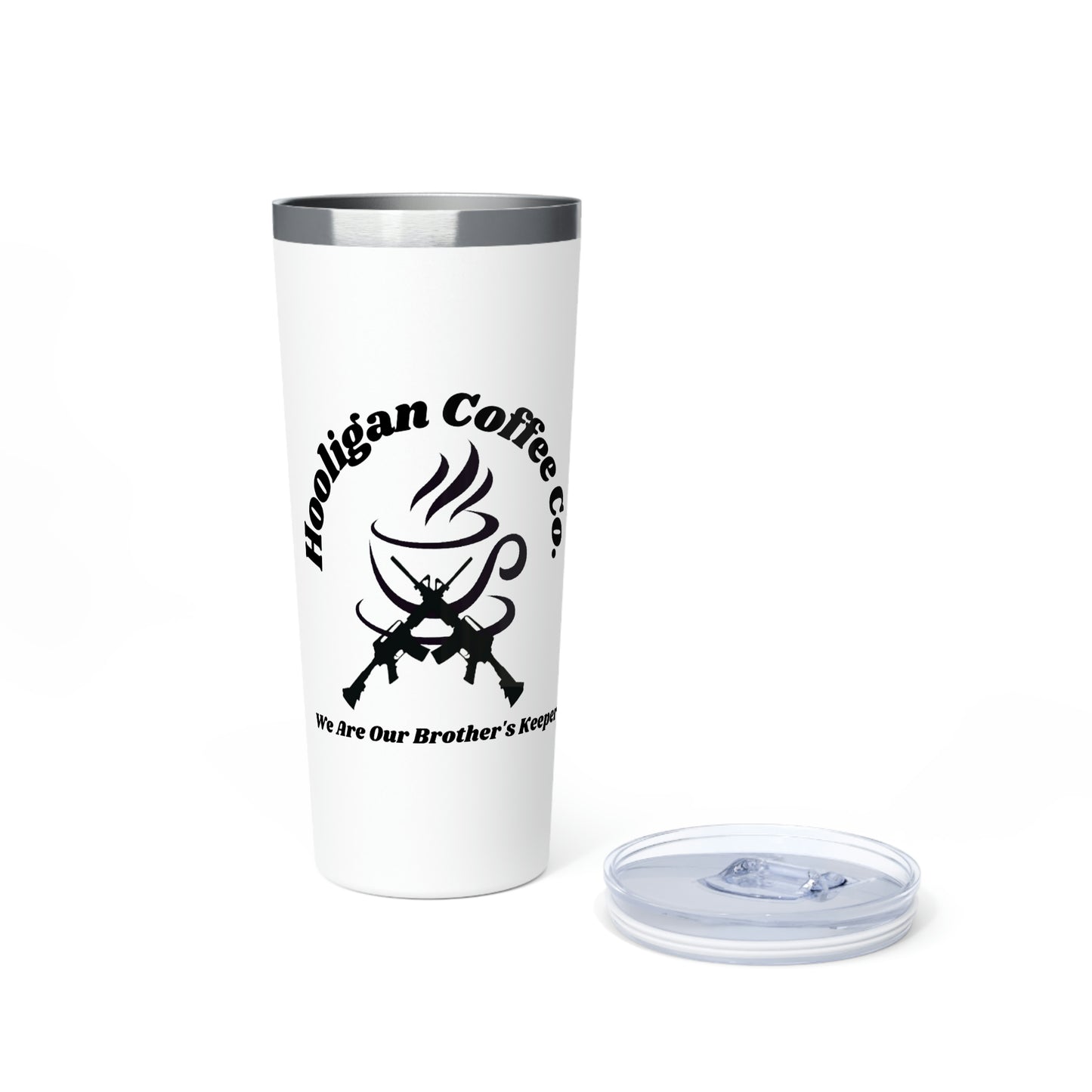 Hooligan Coffee Co. Tumbler, (We Are Our Brother's Keeper) 22oz