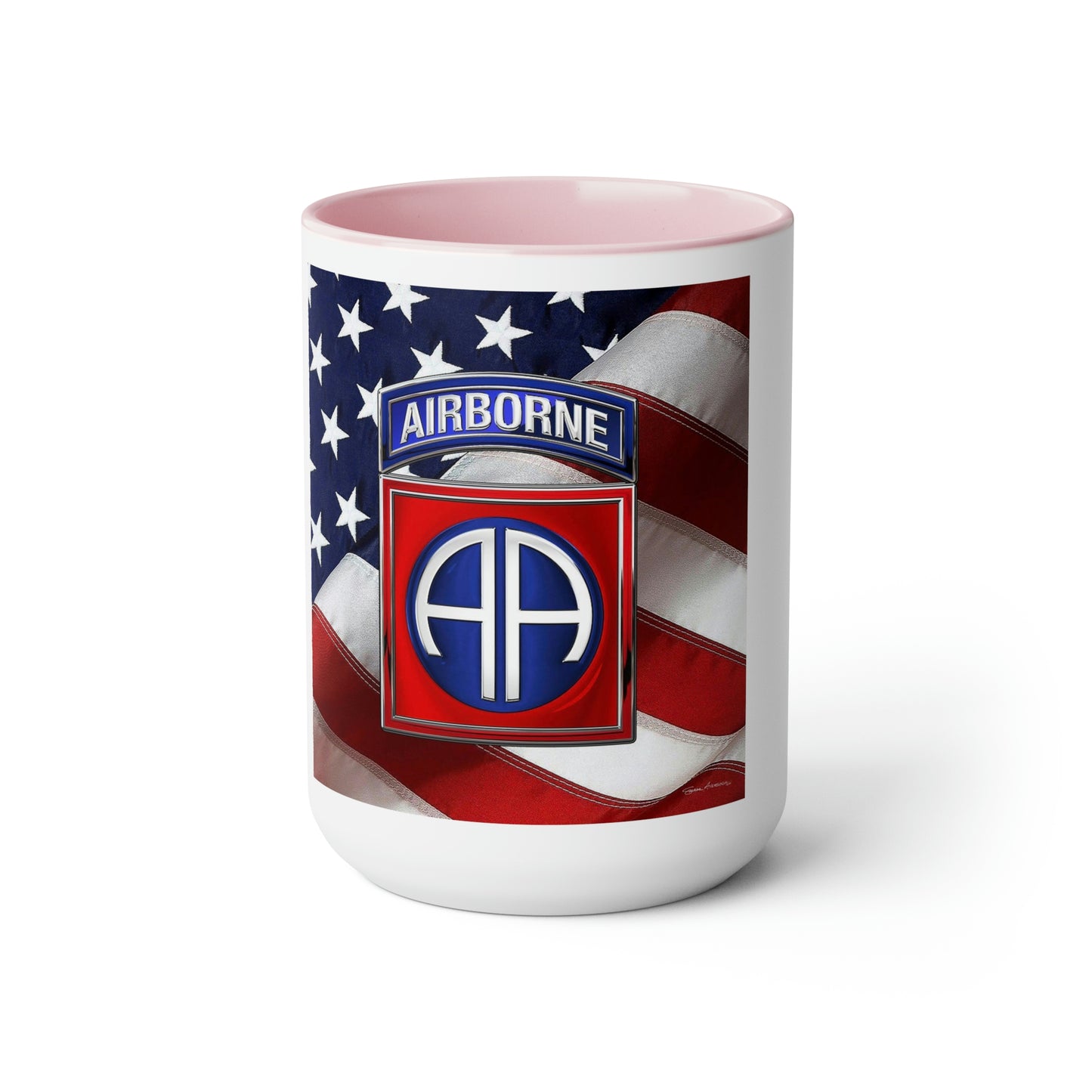 82nd Airborne Two-Tone Coffee Mugs, 15oz