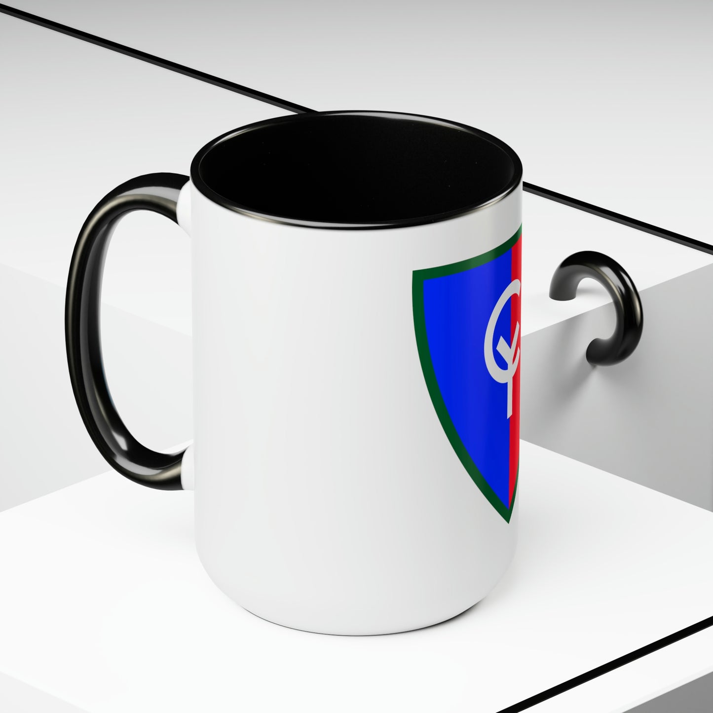 38th Infantry Division Two-Tone Coffee Mugs, 15oz