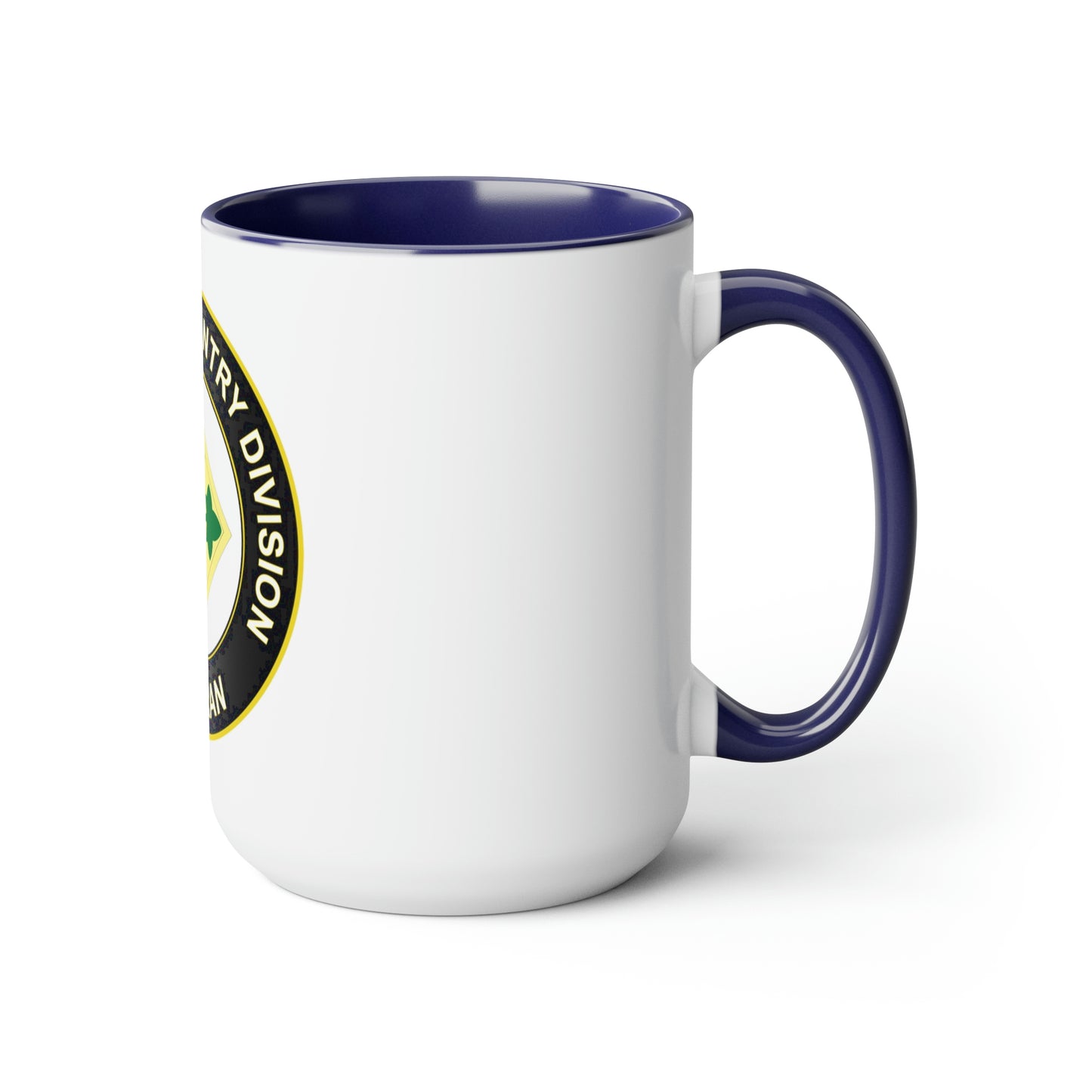 4th Infantry Division Two-Tone Coffee Mugs, 15oz