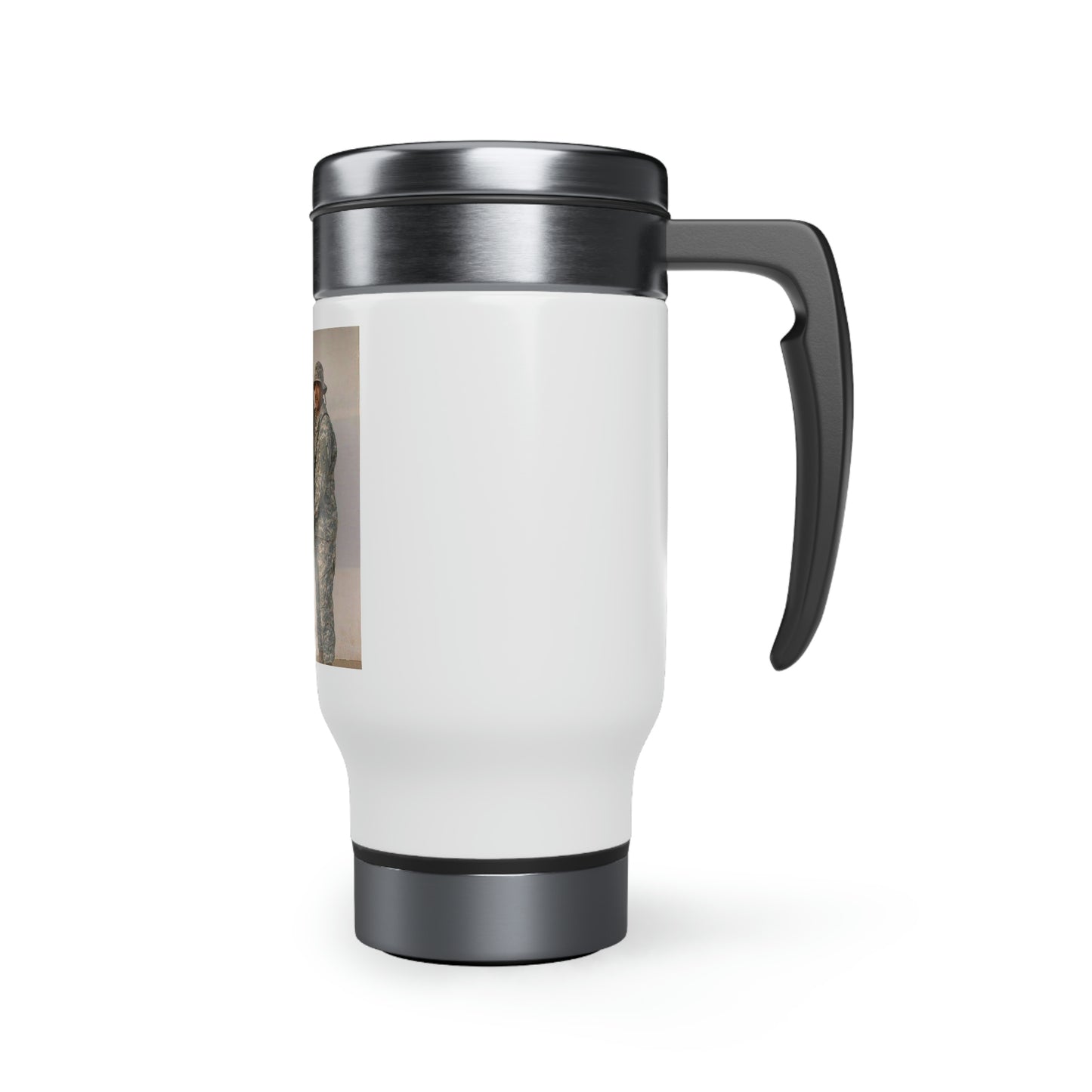 Stainless Steel Travel Mug with Handle, 14oz