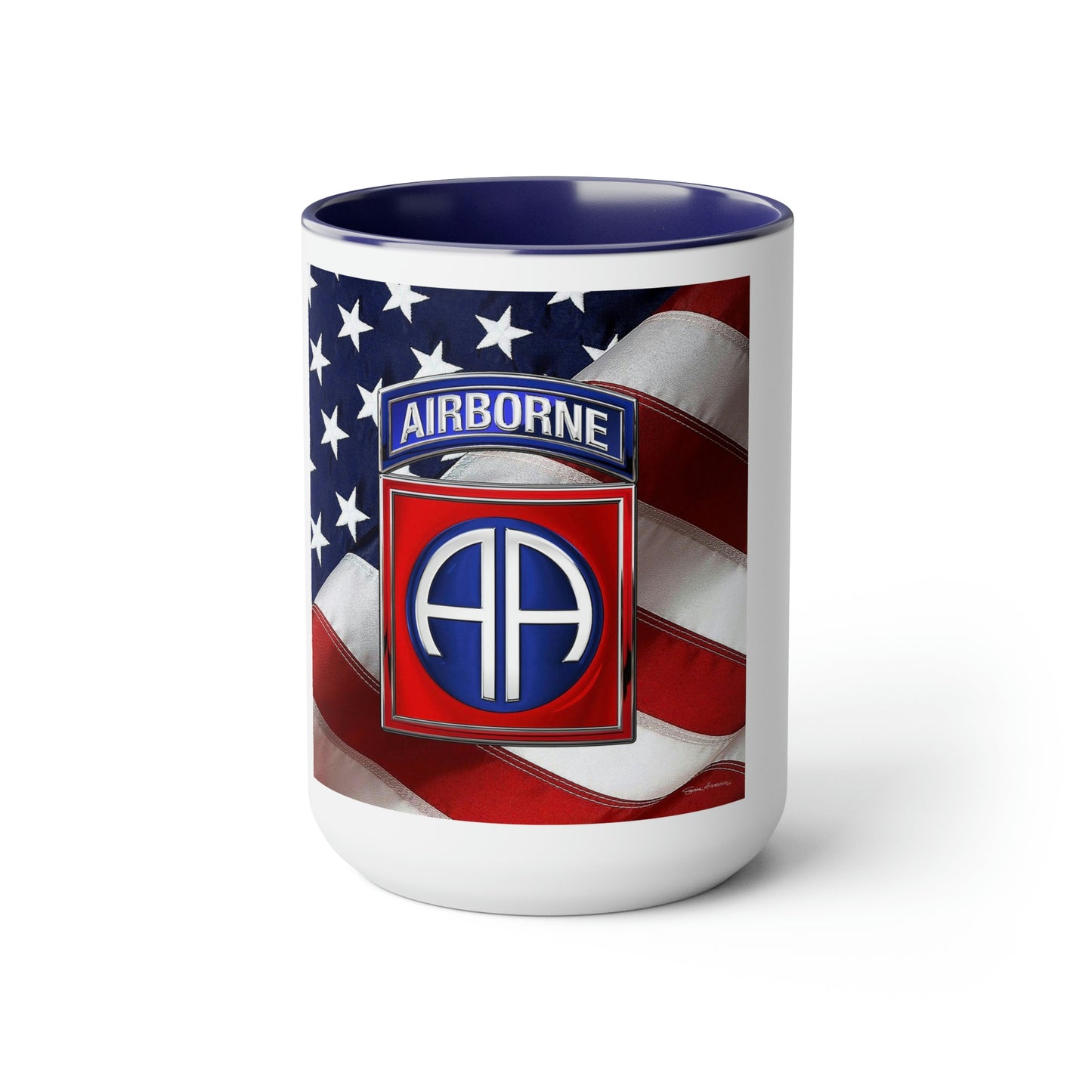 82nd Airborne Two-Tone Coffee Mugs, 15oz