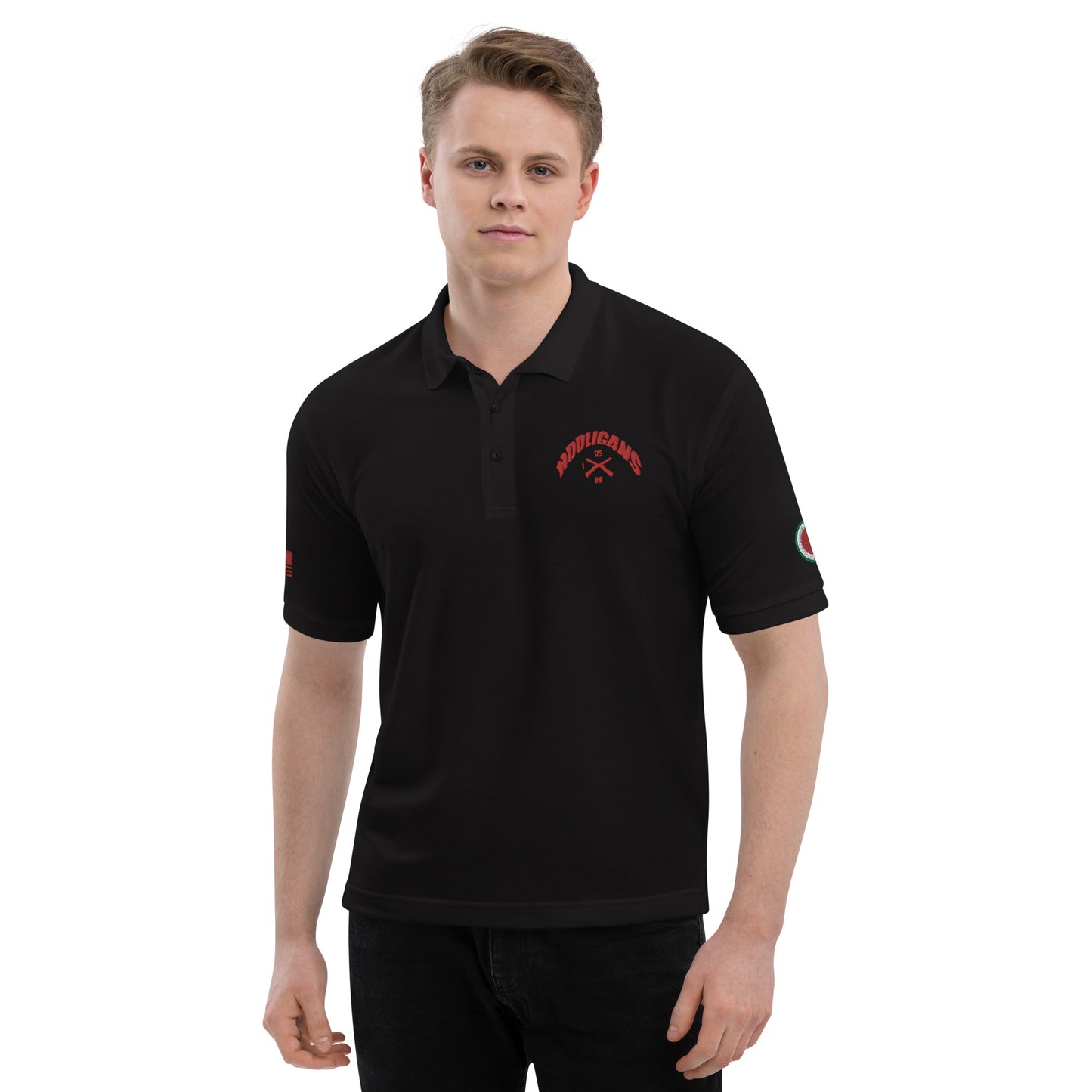 Embroidered Men's Premium Polo 37th ID