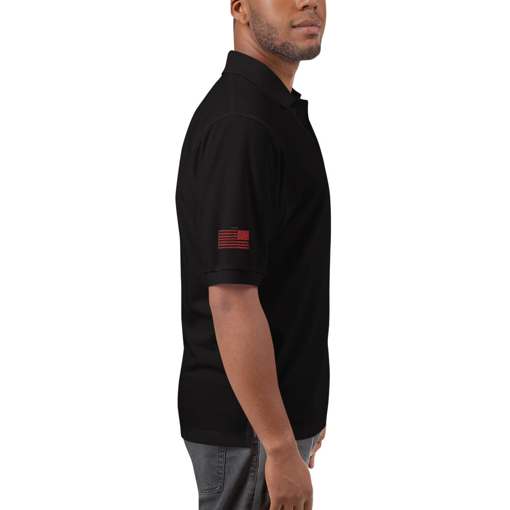 Embroidered Men's Premium Polo 38th ID