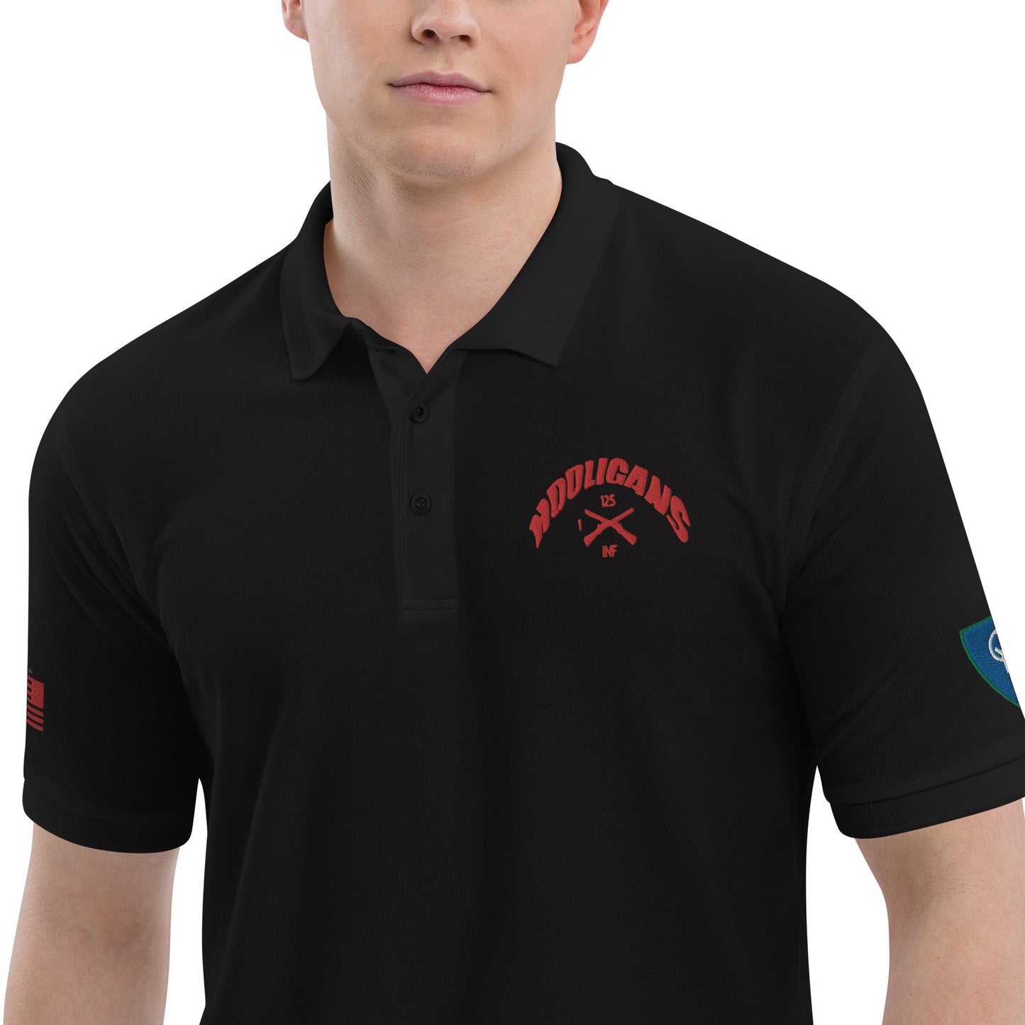 Embroidered Men's Premium Polo 38th ID