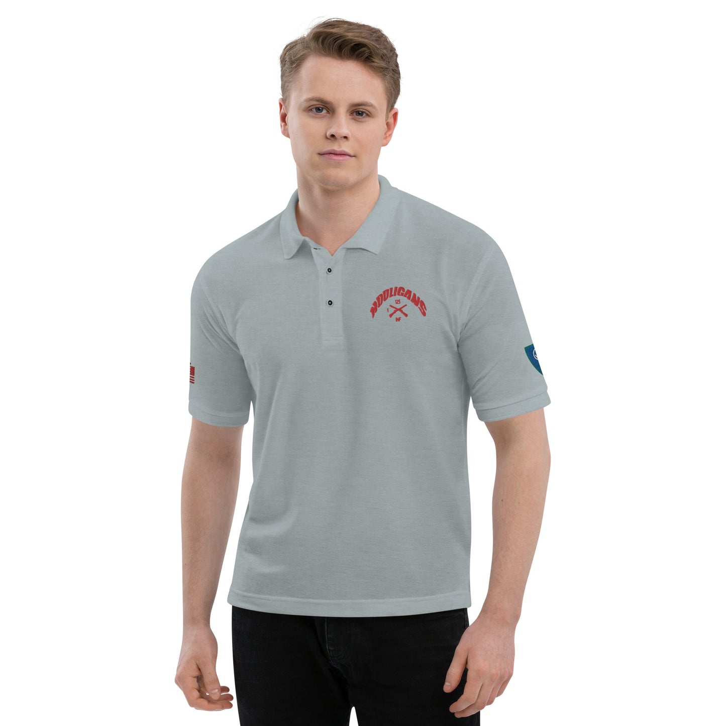 Embroidered Men's Premium Polo 38th ID