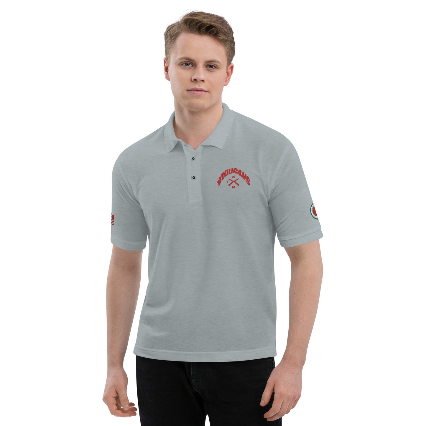 Embroidered Men's Premium Polo 37th ID