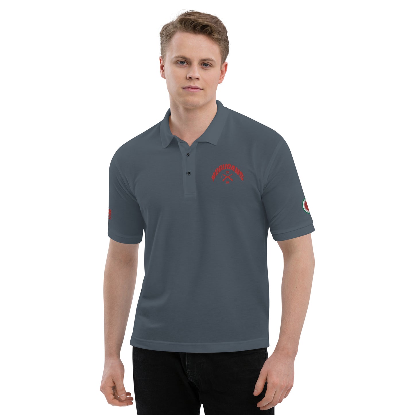 Embroidered Men's Premium Polo 37th ID