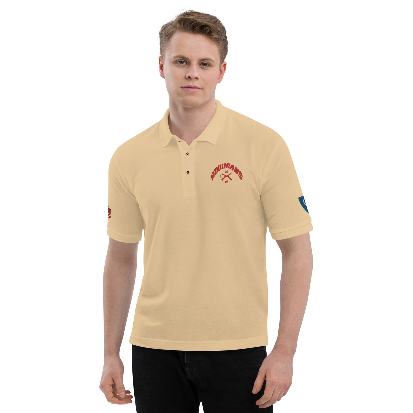 Embroidered Men's Premium Polo 38th ID