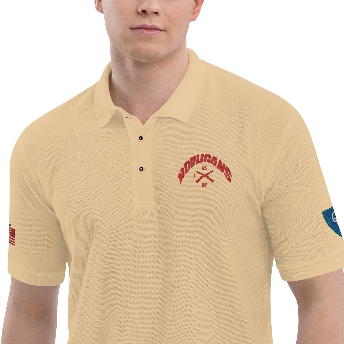 Embroidered Men's Premium Polo 38th ID