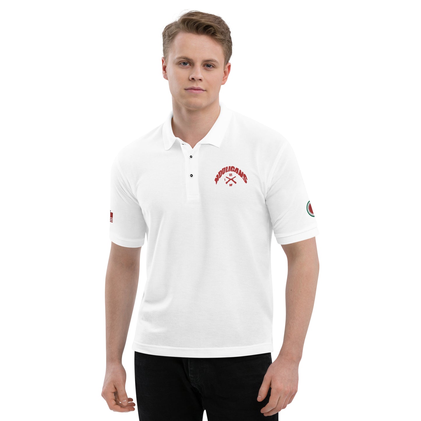 Embroidered Men's Premium Polo 37th ID