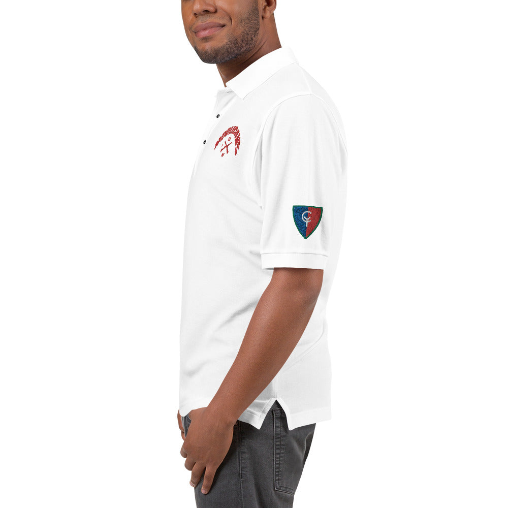 Embroidered Men's Premium Polo 38th ID