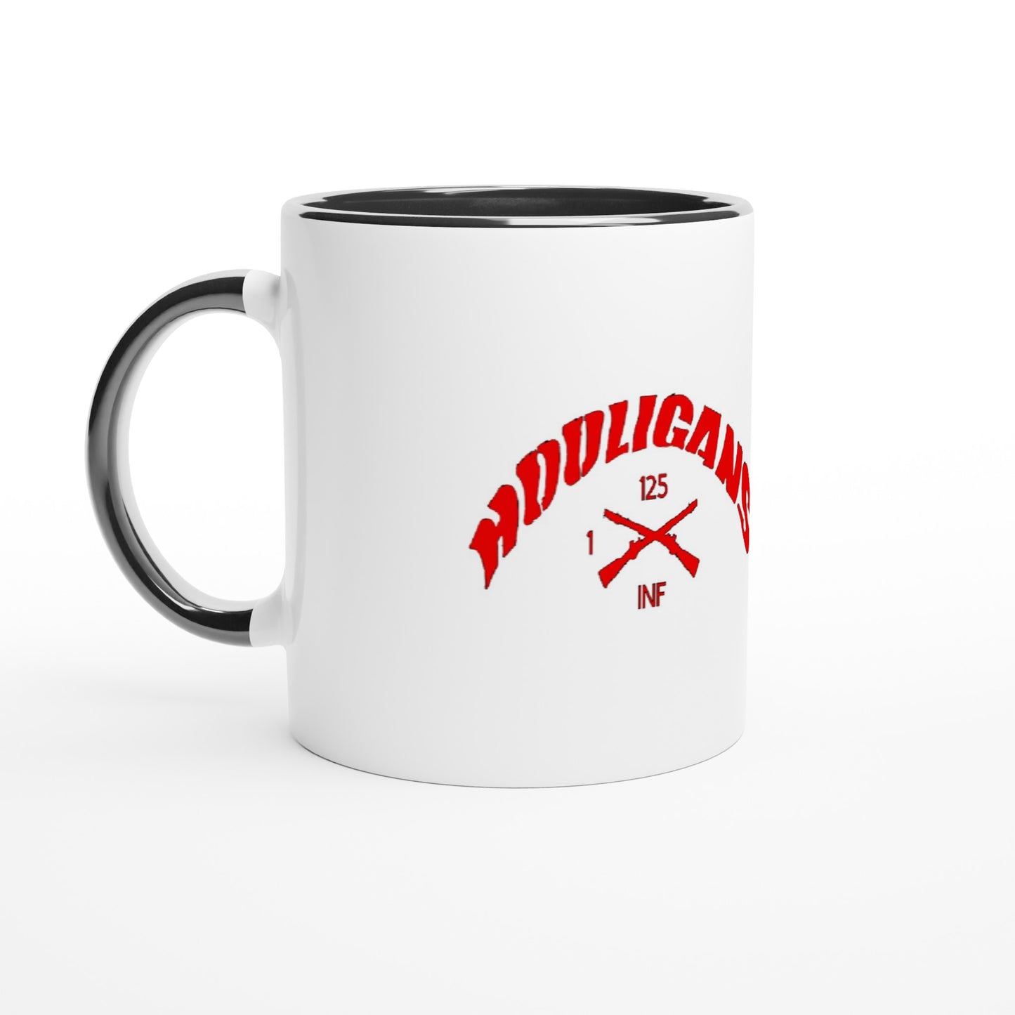 Hooligan/Punisher White 11oz Ceramic Mug with Black Inside