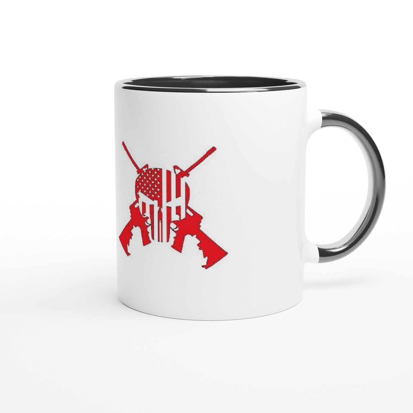 Hooligan/Punisher White 11oz Ceramic Mug with Black Inside